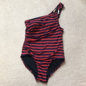 Michael Kors one-piece one-shoulder swimsuit